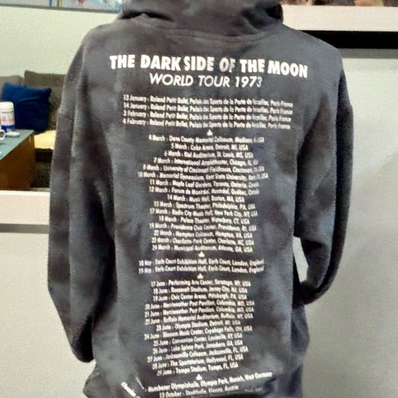 ❤️Pink Floyd 1973 Dark Side of the Moon Hoodie-Medium - Picture 4 of 6